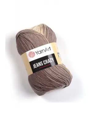 Jeans Crazy Ebruli El Örgü Ipi Ebruli-8201