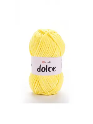 Dolce - Kadife El Örgü Ipi Sarı-851