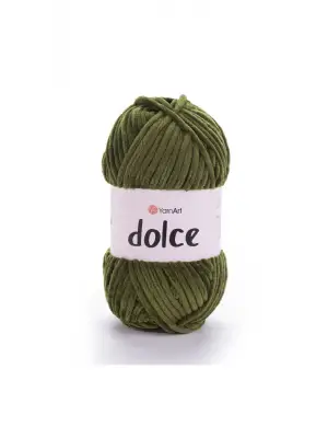 Dolce - Kadife El Örgü Ipi Zeytin Yeşili-772