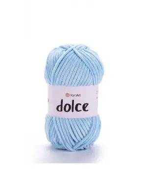 Dolce - Kadife El Örgü Ipi Bebe Mavisi-749