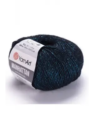 Manhattan - Simli El Örgü Ipi Petrol Mavisi-908