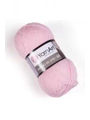 MERINO DE LUXE 50 - EL ÖRGÜ İPİ TOZ PEMBE-217