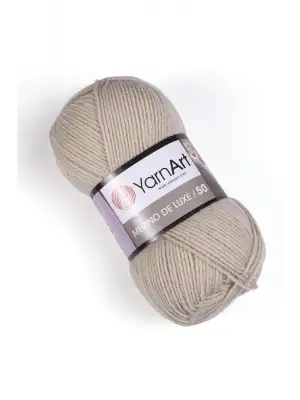 MERINO DE LUXE 50 - EL ÖRGÜ İPİ AÇIK BEJ-033