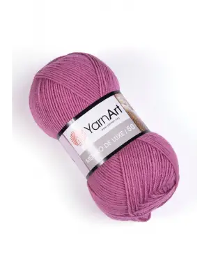 Merıno De Luxe 50 - El Örgü Ipi Gül Kurusu-3017