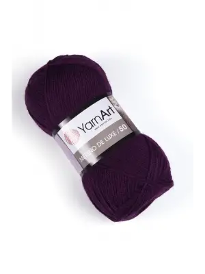 MERINO DE LUXE 50 - EL ÖRGÜ İPİ MÜRDÜM-10094