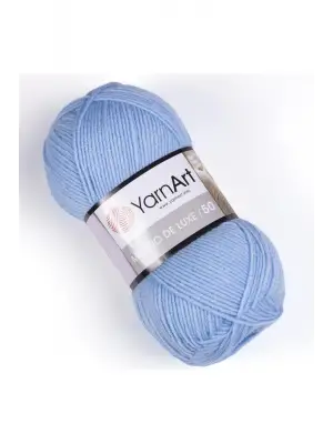 MERINO DE LUXE 50 - EL ÖRGÜ İPİ BEBE MAVİSİ-215