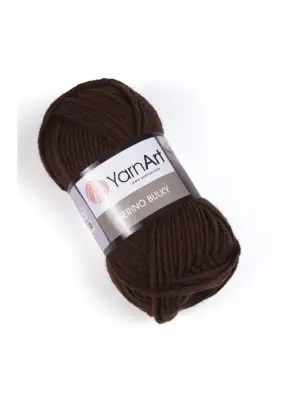 Merıno Bulky - El Örgü Ipi Kızıl Kahve-3067