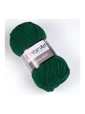 Merıno Bulky - El Örgü Ipi Koyu Yeşil-338