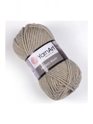 Merıno Bulky - El Örgü Ipi Açık Bej-033