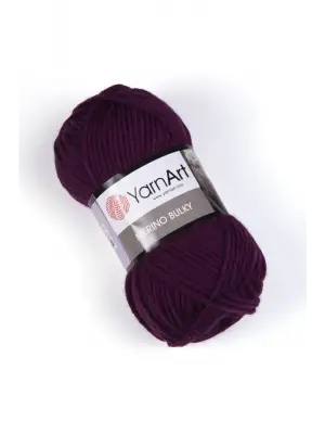 Merıno Bulky - El Örgü Ipi Mürdüm-10094