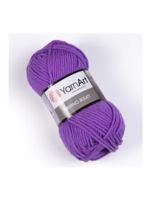Merıno Bulky - El Örgü Ipi Mor-9561