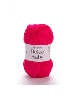 Dolce Baby - Kadife, Bebek El Örgü Ipi Fuşya-759