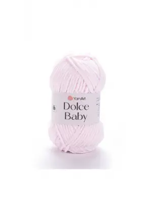 Dolce Baby - Kadife, Bebek El Örgü Ipi Toz Pembe-781