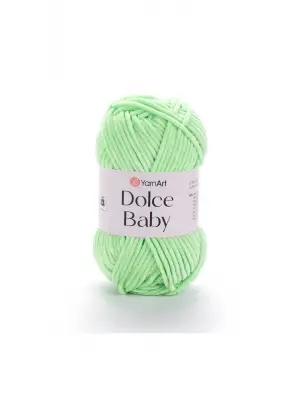 DOLCE BABY - KADİFE, BEBEK EL ÖRGÜ İPİ YEŞİL-850