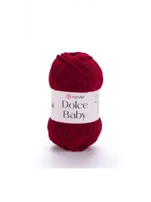 Dolce Baby - Kadife, Bebek El Örgü Ipi Bordo-752