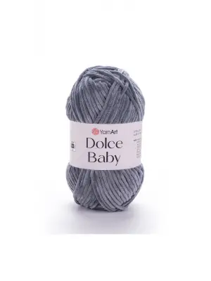 Dolce Baby - Kadife, Bebek El Örgü Ipi Gri-760