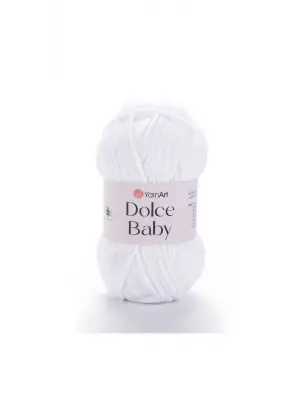 Dolce Baby - Kadife, Bebek El Örgü Ipi Beyaz-741
