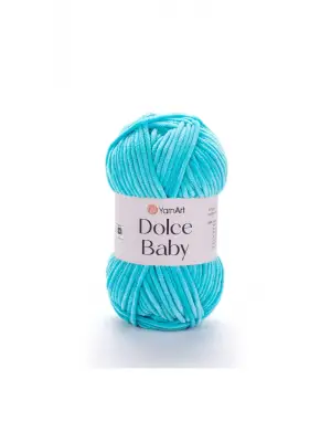 Dolce Baby - Kadife, Bebek El Örgü Ipi Turkuaz-746