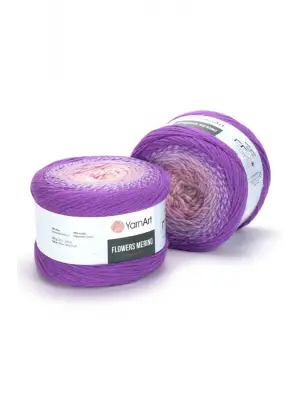 Flowers Merıno - Ebruli El Örgü Ipi Ebruli - 531