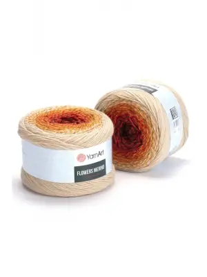 Flowers Merıno - Ebruli El Örgü Ipi Ebruli-542