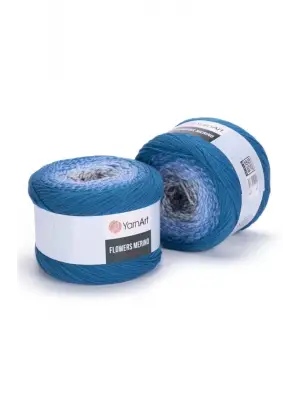 Flowers Merıno - Ebruli El Örgü Ipi Ebruli-540