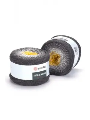 Flowers Merıno - Ebruli El Örgü Ipi Ebruli-536