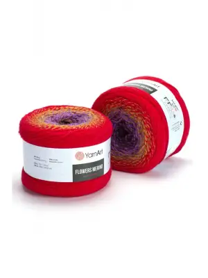 Flowers Merıno - Ebruli El Örgü Ipi Ebruli-541