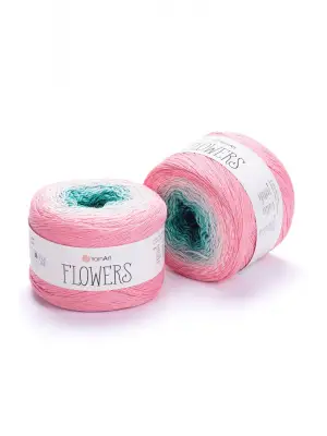 Flowers - Ebruli El Örgü İpi -292