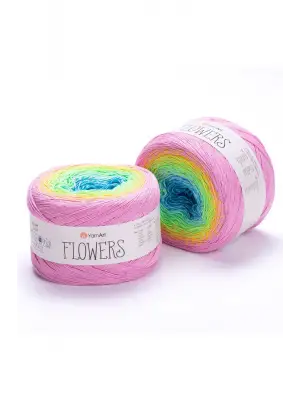 Flowers - Ebruli El Örgü Ipi Ebruli-312