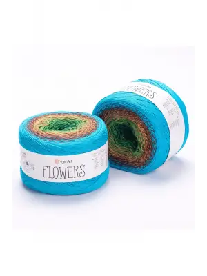 Flowers - Ebruli El Örgü Ipi Ebruli-314