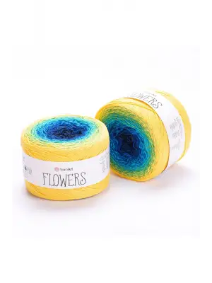 Flowers Ebruli El Örgü Ipi Ebruli-304