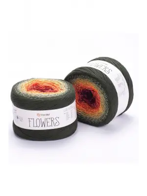 Flowers - Ebruli El Örgü Ipi Ebruli-302