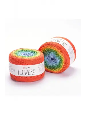 Flowers - Ebruli El Örgü Ipi Ebruli-255