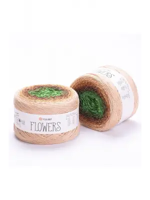 Flowers - Ebruli El Örgü İpi Ebruli-308