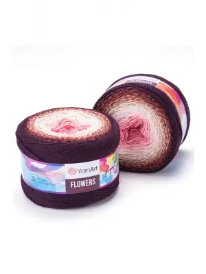 Flowers Ebruli El Örgü Ipi - 319