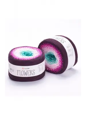 Flowers - Ebruli El Örgü Ipi Ebruli-301