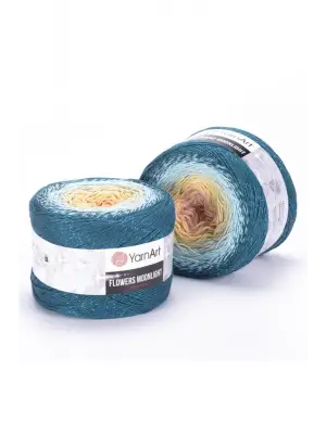 Flowers Moonlıght - Simli Ebruli El Örgü -3270