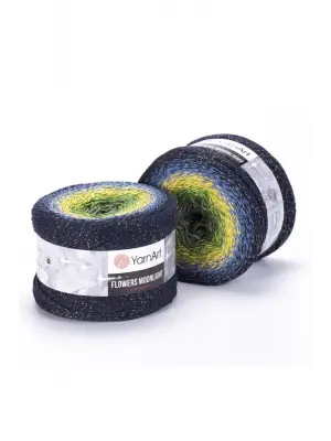 Flowers Moonlıght - Simli Ebruli El Örgü Ebruli-3250