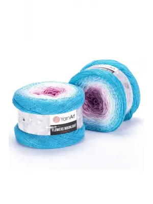 Flowers Moonlıght - Simli Ebruli El Örgü -3294