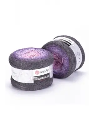 Flowers Moonlıght - Simli El Örgü Ebruli-3276