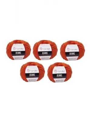 Jeans Amigurumi Örgü Ipi 5li Paket 85 Kiremit Amigurimi Bebek Ipi