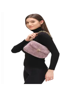 El Yapımı Peluş Çanta,Kadın Çanta,Omuz Çanta,El Yapımı Çanta