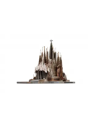 3D Yapboz Sagrada Familia Gerçekçi Kartondan Model 1/700 Ölçek 370 Parça 22 cm x 25 cm