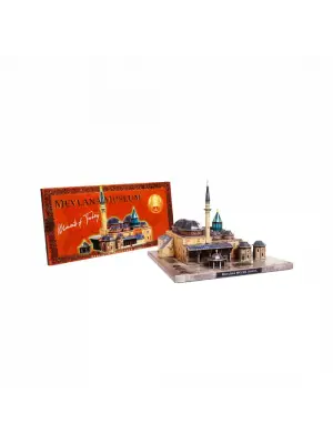 Mevlana Camii 3d Karton Puzzle Yapboz