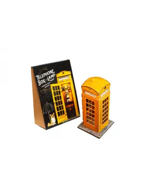 3D Işıklı Puzzle Yapboz Telefon Kutusu Sarı Renkli