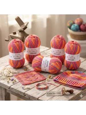 FORZA FOREVER - EBRULİ EL ÖRGÜ İPİ 5Lİ SET 2705