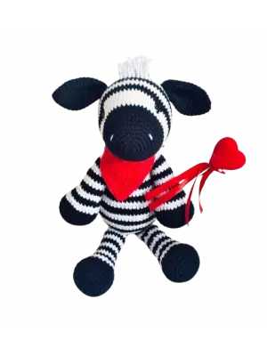 Amigurumi El Örgüsü Oyuncak Zebra