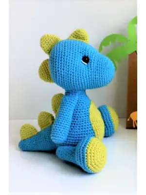 Amigurumi Elörgüsü Oyuncak Baby Dino