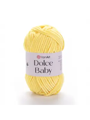 Dolce Baby - Kadife, Bebek El Örgü Ipi Sarı-761