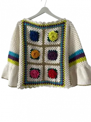 Sipraişe göre Üretilm El Örgüsü Bluz